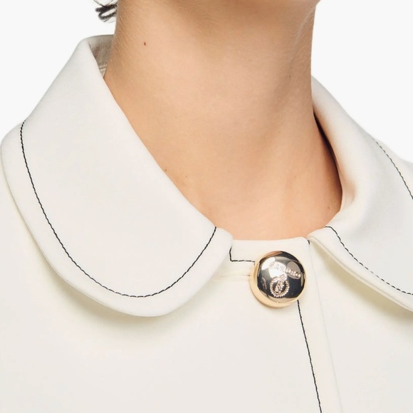 Peter Pan collar cropped jacket - Picture 3 of 7